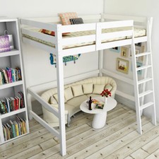 Loft Bed with Ladder Solid