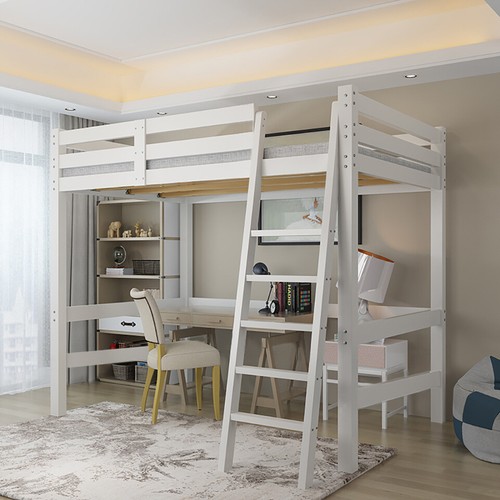 Single solid pine wood - single, loft