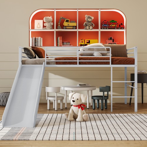 Loft bed single size low - bed,