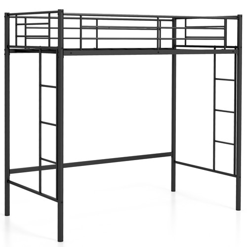 Metal loft bed - loft,