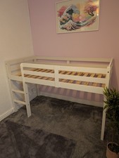  Single Loft Bed In White