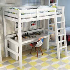 Wood High Sleeper Bunk Bed 3ft