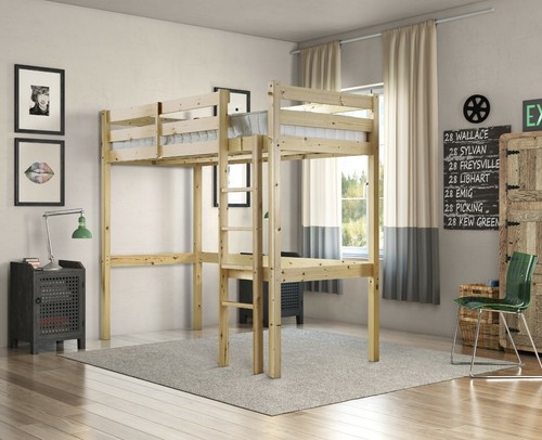 3ft single high sleeper solid - 3ft,