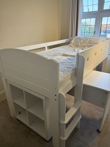 Loft bed with desk and - bed,