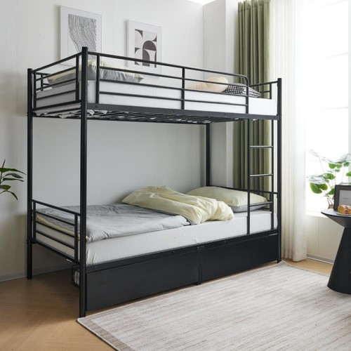 Single bunk bed frame metal - bed,