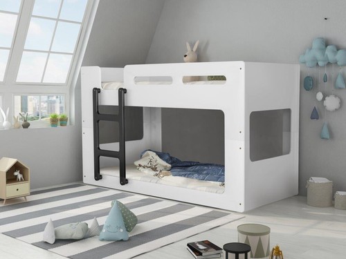 Loft attic white bunk bed - white, with