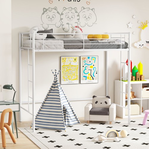 Metal loft bed frame - frame, with