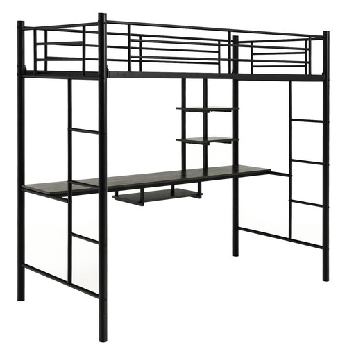 Metal loft bed - loft,